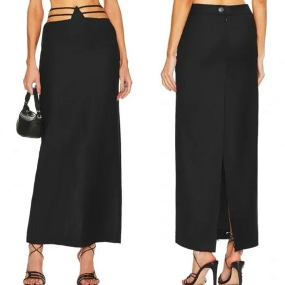 NWT Aya Muse Knit Cutout Maxi Skirt - Picture 1 of 8